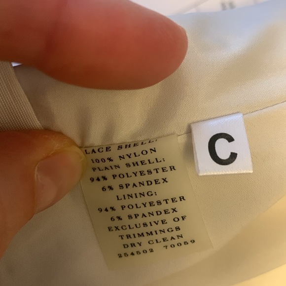 Ann Taylor Champagne Lace Skirt, Size 12 - Picture 6 of 6
